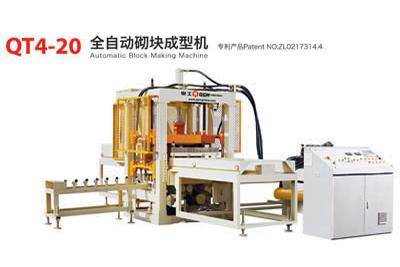 Máquina automática para fabricar bloques y ladrillos de hormigón, bloquera QT4-20